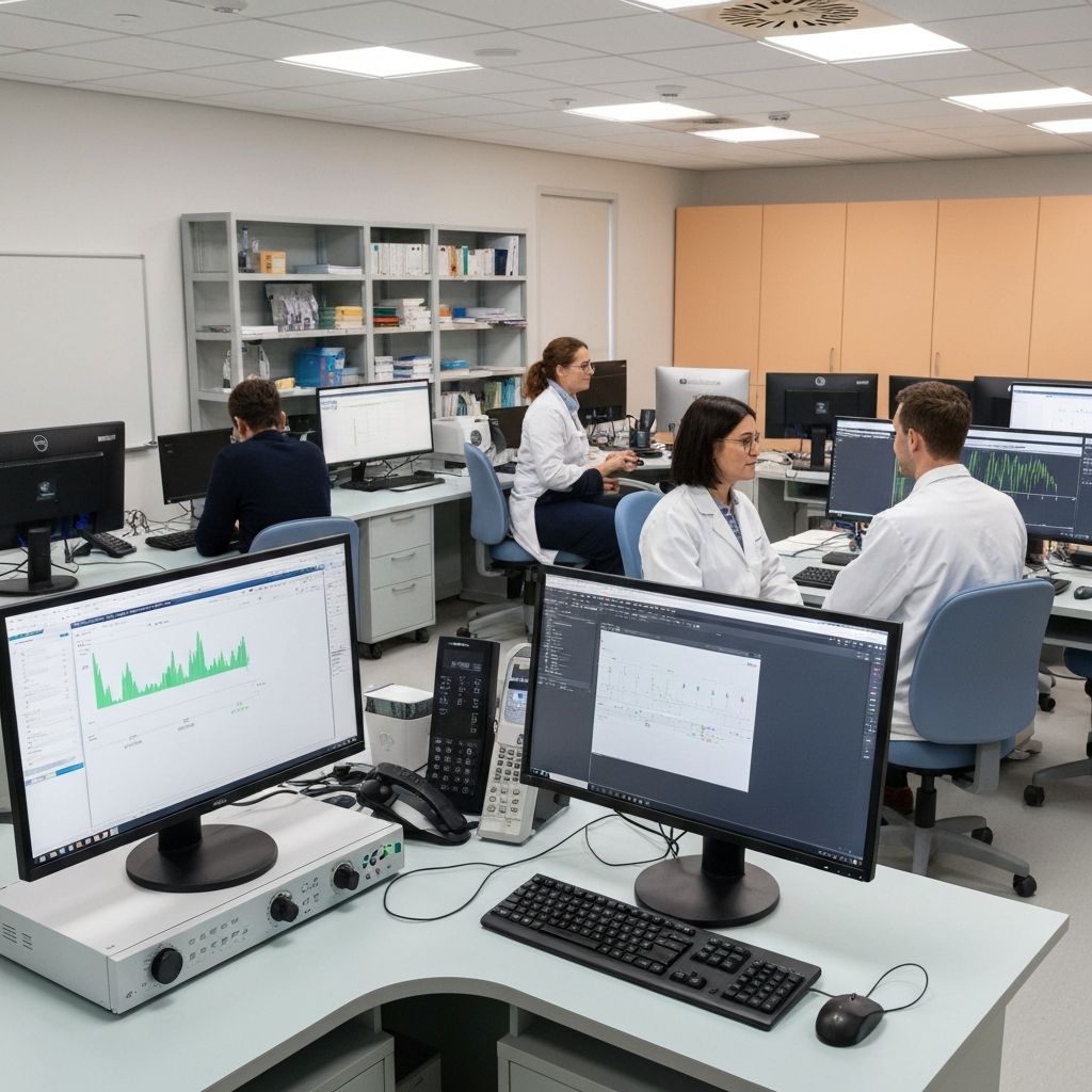 Research laboratory background